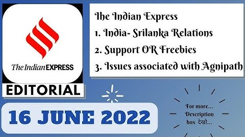 16th June 2022 | Gargi Classes The Indian Express Editorials and Ideas Analysis | By R.K. Lata
