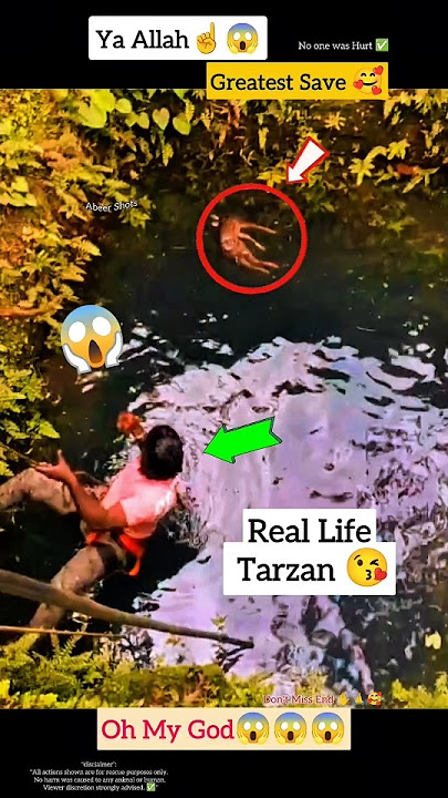 Real Life Tarzan Save The Fawn 😘 #shorts