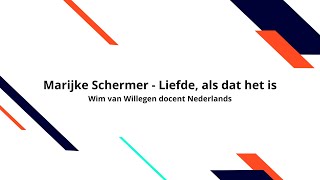 Marijke Schermer  Liefde, als dat het is