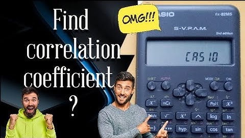 correlation & regression coefficient #casio