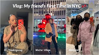 VLOG: Thanksgiving | Bryant Park  Winter Village | Rockefeller Tree Light Up | NYC VLOG