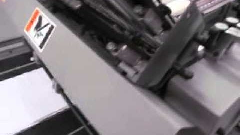 VIDEO DOBLADORA BAUMFOLDER CONTINOUS FEED