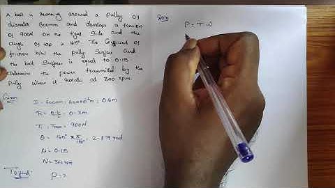 Problem-1|Belt Friction|Unit:5|Friction and Elements of Rigid Body Dynamics