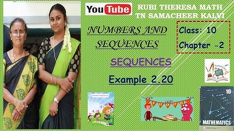 10th Maths _ Samacheer Kalvi _ Numbers&Sequences _ Chapter 2 _ Example 2.20