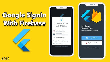 Flutter Tutorial - Google SignIn With Firebase Auth - Android, iOS, Flutter Web
