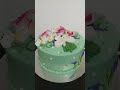 siapa yang gak gemes melihat kue tart ulang tahun tema bunga