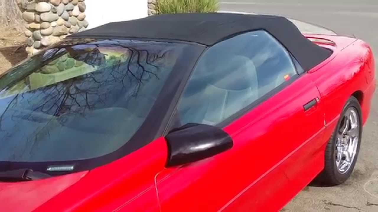 94 camaro LT1 chevy convertible top replacement 3 YouTube