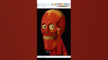 Art anatomy in Microsoft paint #art #microsoftpaint #anatomy #monalisa #davinci #mewing #skeleton
