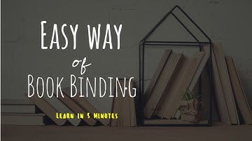 Book binding for beginners step by step By Emerging Skills