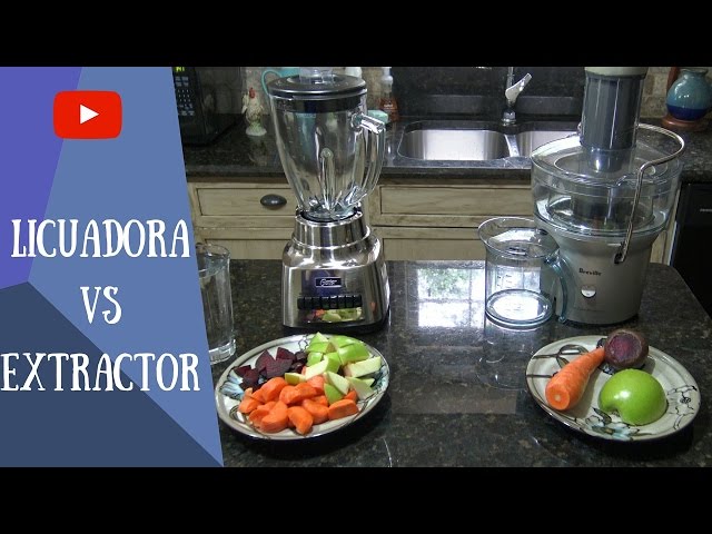 Extractor de jugos y licuadora- Comparación de jugos 