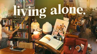 clean &amp; organize my loft apartment with me! // living alone vlog