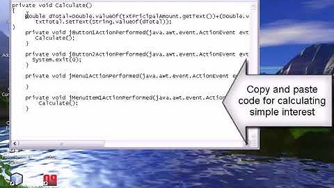 Video tutorial on developing Java windows application   Java GUI Development Simple interest   YouTu