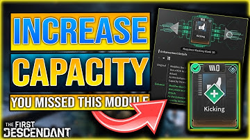 DONT FORGET to INCREASE Your Capacity With This EASY Tip - The First Descendant Sub Module Capacity