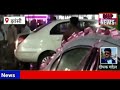 बीच बाजार में आग का गोला बनी बाइक, मची अफरा-तफरी