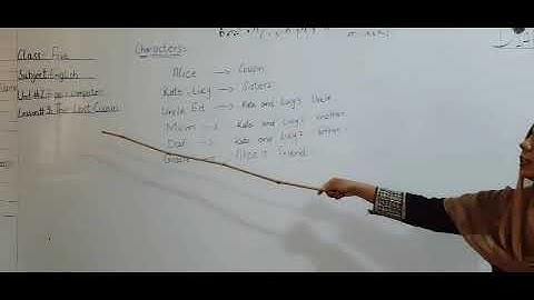 Class 5: English, Unit # 2 Lesson # 3 (intro)