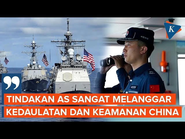 Militer China Buntuti dan Peringatkan Kapal AS di Laut China Selatan class=