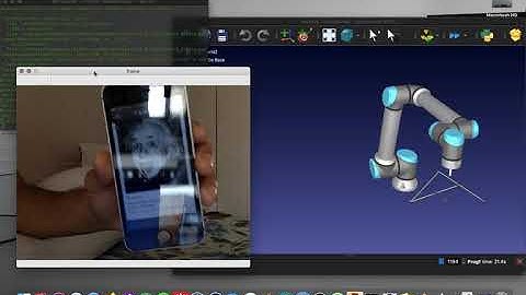 Face detection and tracking using Python and RoboDK