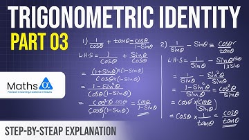 Trigonometric Identity - part 03 | Maths Alpha | Dharana Siriwarnage