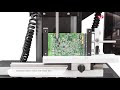 Instron  shear testing integrated circuit chips