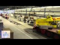 Time lapse movie disassembly  assembly of a corrugator at a german customers site