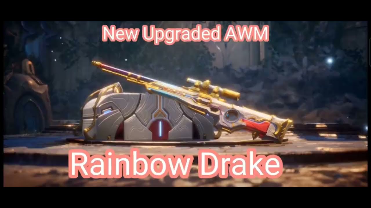 Rainbow Drake New AWM Upgradable skin 😍😍