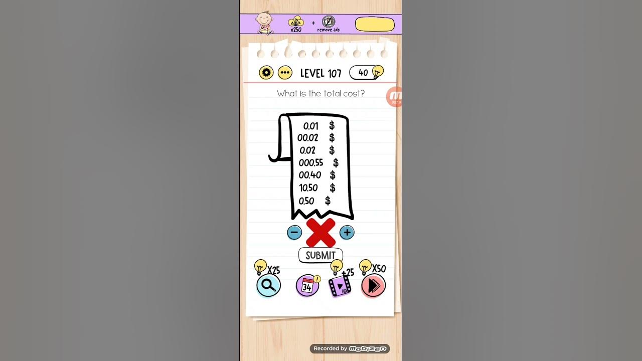 brain test level 107 - YouTube