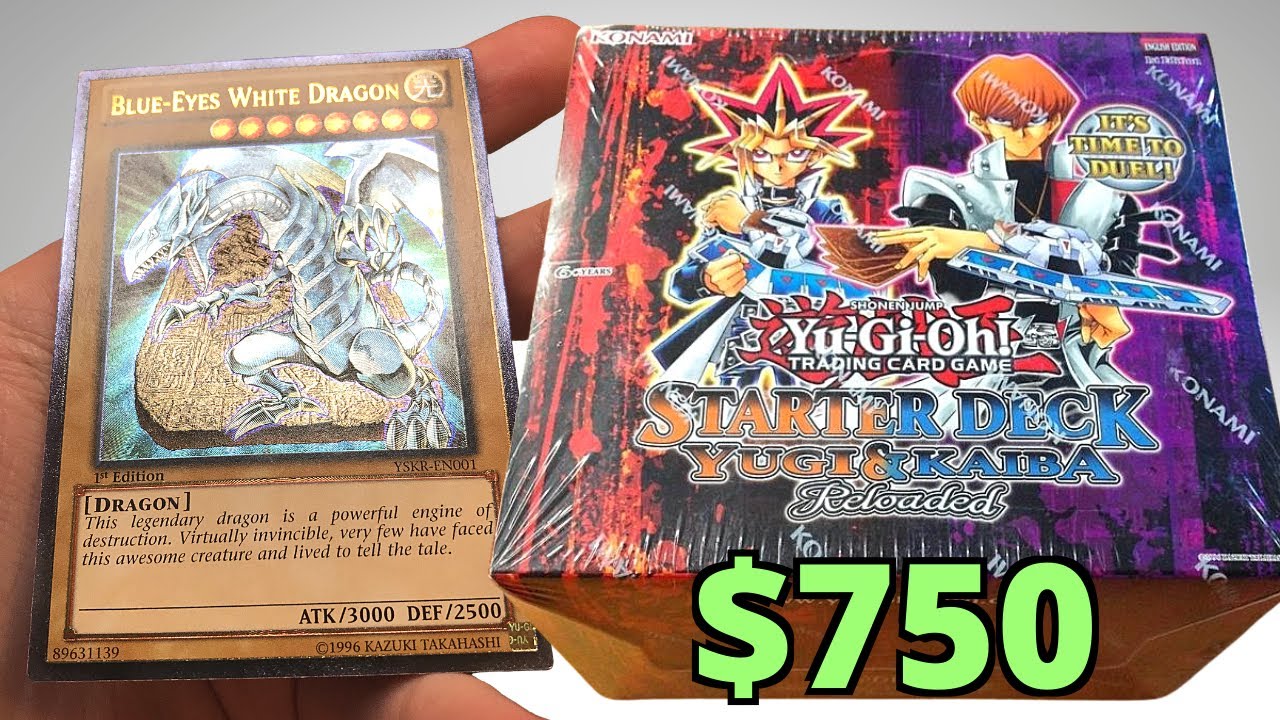 yugioh blue eyes white dragon starter deck Did you buy this set as a kid?, In March of 2002, the Yu-Gi-Oh! Starter  Deck was released as the first preconstructed deck for the TCG., It  featured 50 cards (3 foil), a rulebook, and a game mat., The