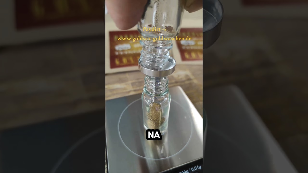 100/250/500mg Feingold zum verschenken oder auswaschen. #hobby #gold #goldwaschen #paydirt #spaß
