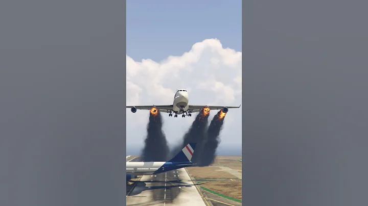 Airbus A380 Accidentally Come Into Runway During Airbus A747 Emergency Landing #gta v #shortfeed