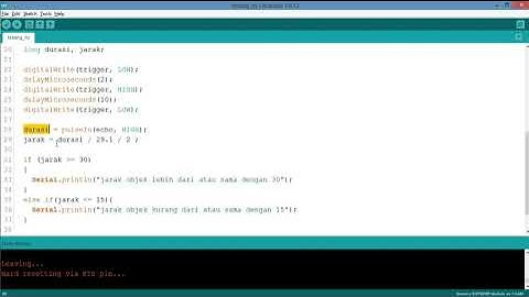 UTS IOT ULTRASONIK PADA ESP8266