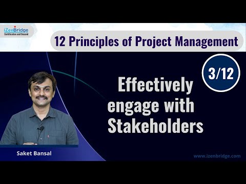 PM Principles : 3 Effectively Engage With Stakeholders