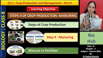 Crop Production And Management - Class 8, Chapter -1 Science (PART-4)