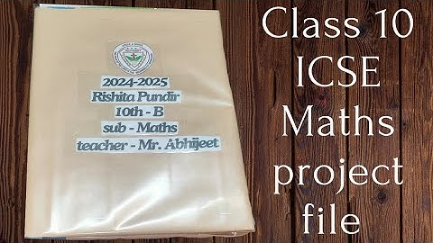 Class 10th ICSE maths project file|maths project file on banking, types of accounts, interest|ICSE.