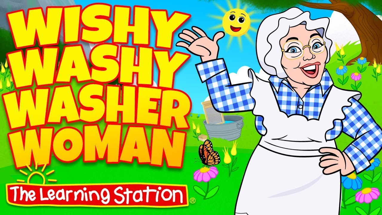 Wishy Washy Washer Woman  Silly Dance Songs for Children  Kids Camp Songs  The Learning Station