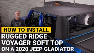 How to Install Rugged Ridge Voyager Soft Top on a 2020 Jeep Gladiator screenshot 5