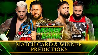 Full Match The Usos Vs Roman Reigns And Solo Oa - Money In The Bank