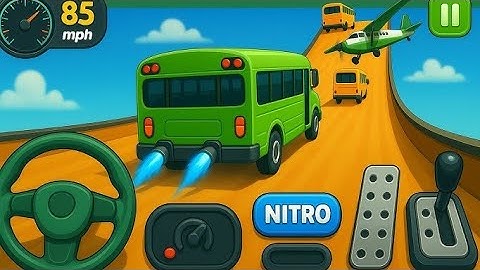 Crazy Bus Mega Ramp Impossible Racing Bus Stunts Impossible Tracks Android Gameplay Video #6