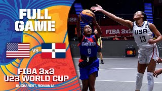 USA v Dominican Republic | Women | Full Game | FIBA 3x3 U23 World Cup 2022