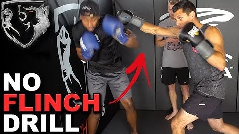 "No Flinch" Boxing Drill: Keep Eyes Open & Head Up!