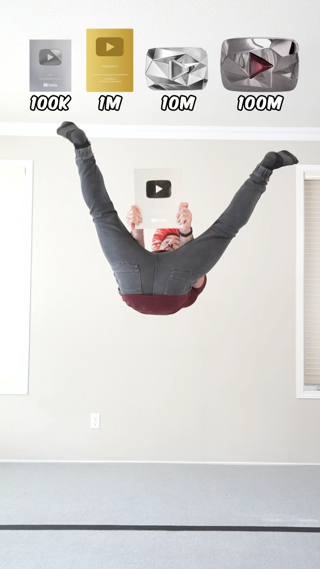 Backflips with play buttons! ??