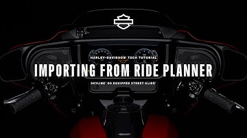 How to Import a Route from Ride Planner using Skyline OS | 2024 Harley-Davidson Street Glide