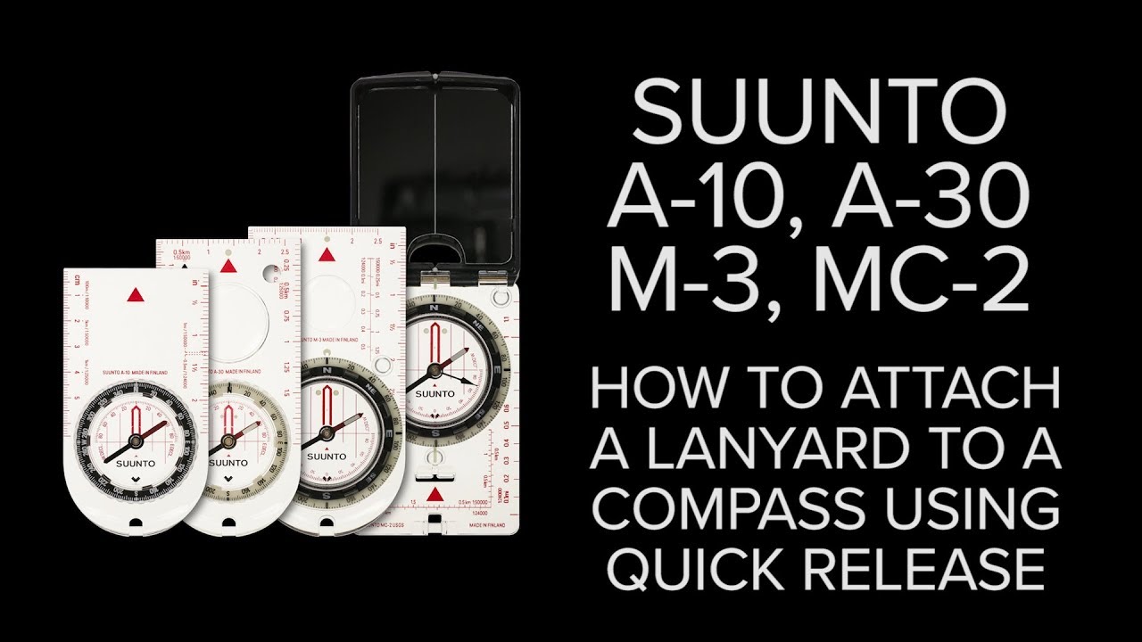 tolerance Løse Panda Suunto A 10, A 30, M 3 and MC 2 - How to attach a lanyard to a compass  using quick release - YouTube