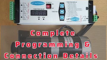 Synergy And Lift Master Door Drive Programing & Connection. #deskillindia #lift #drive #vvvf #viral