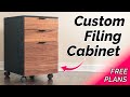 Diy filing cabinet for my home office  how to make woodworking