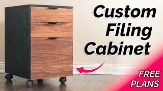 DIY FILING CABINET For My Home Office  How To Make Woodworking