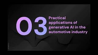 Generative AI within the Automotive Industry