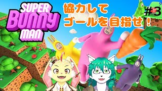 【Super Bunny Man】コラボ！黄色い兎と緑の兎（大嘘）でハチャメチャ協力！＃3【ケモノ系Vtuber】