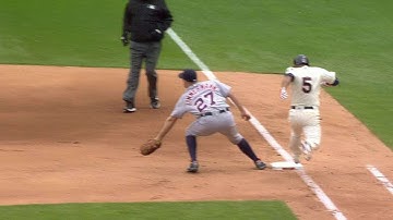 DET@MIN: Escobar is ruled safe after Twins