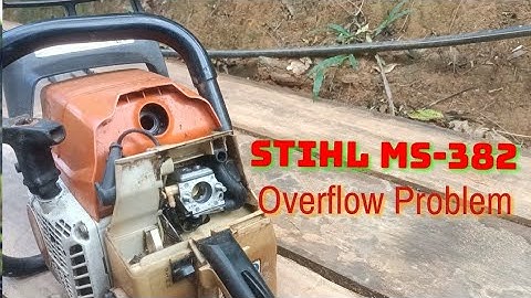 Stihl Ms-382 not starting | Overflow problem! How to make overflow stihl chainsaw 💯 solve