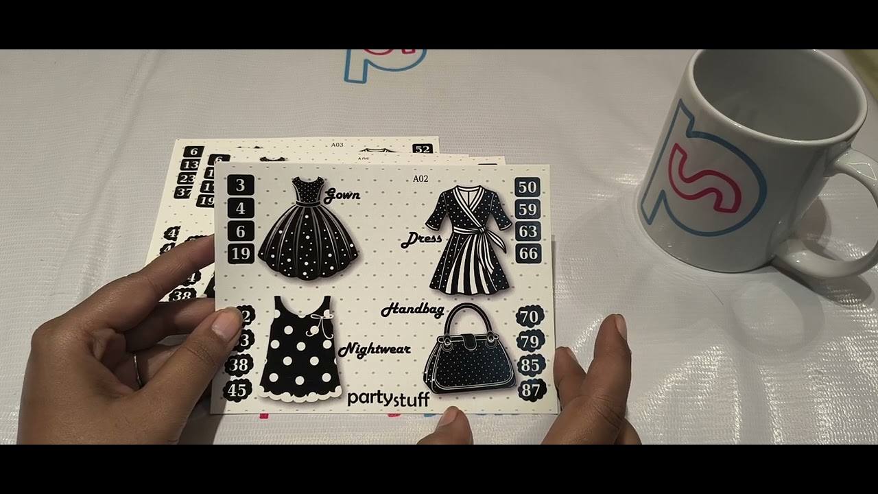 Polka Dots Theme Number Group Kukuba Tambola Housie for Party (list8317_1)